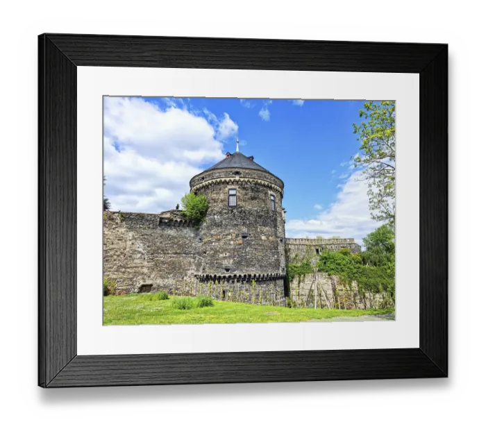 Framed Print : Stadtburg Andernach, Rheinland-Pfalz, Deutschland