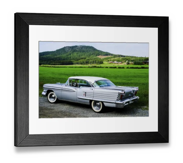 Framed Print : American classic car, Oldsmobile 98 Custom from 1958 Framed Print : American classic car, Oldsmobile 98 Custom from 1958