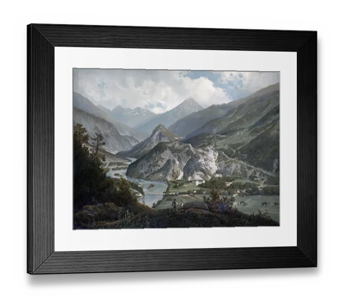 Framed Print : Talspur near Kronburg in the Upper Inn Valley