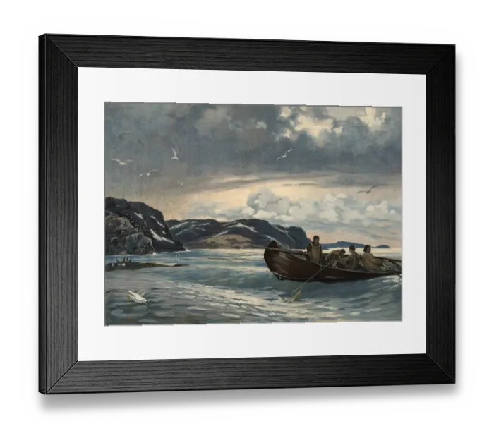 Framed Print : Rowing boat in the Barents Sea Framed Print : Rowing boat in the Barents Sea