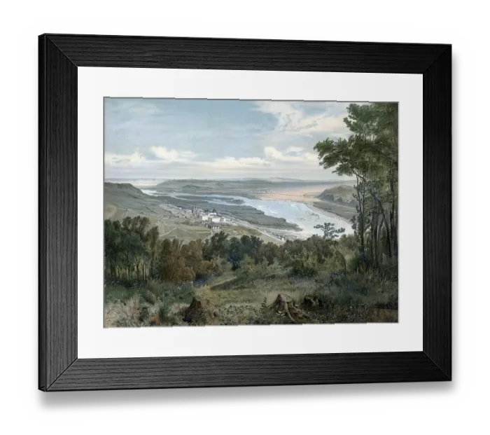 Framed Print : The Danube near Vienna, 1890, Austria