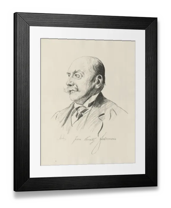 Framed Print : Jan Kanty Federowicz (born 6 August 1858 in Krakow)