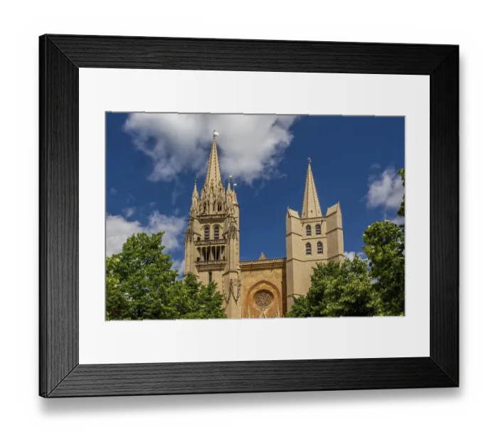 Framed Print : Cathedral Notre-Dame-et-Saint-Privat of Mende