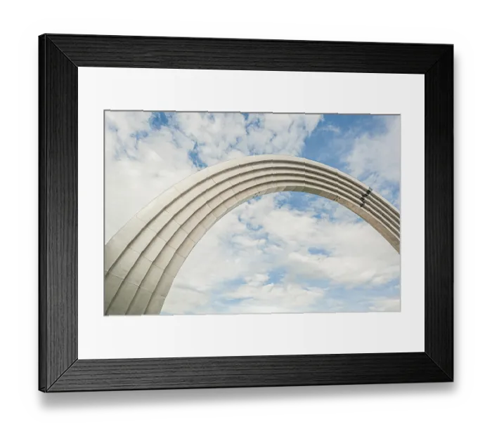 Framed Print : The part of Peoples Friendship Arch - monument in Kiev