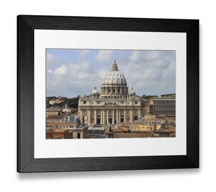 Framed Print : Saint Peter Basilica in Vatican. Italy Framed Print : Saint Peter Basilica in Vatican. Italy
