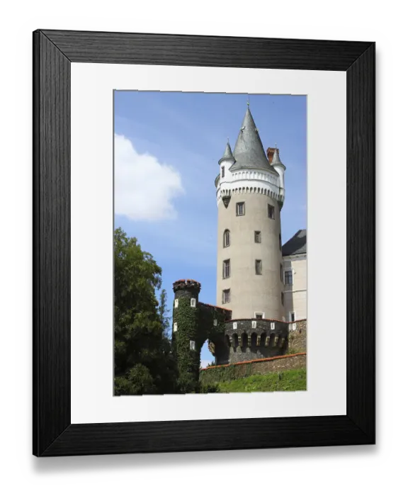 Framed Print : The main tower of Zleby castle, Czech Republic Framed Print : The main tower of Zleby castle, Czech Republic