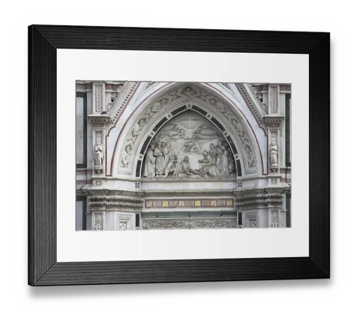 Framed Print : Portal of the Holy Cross Basilica in Florence Framed Print : Portal of the Holy Cross Basilica in Florence