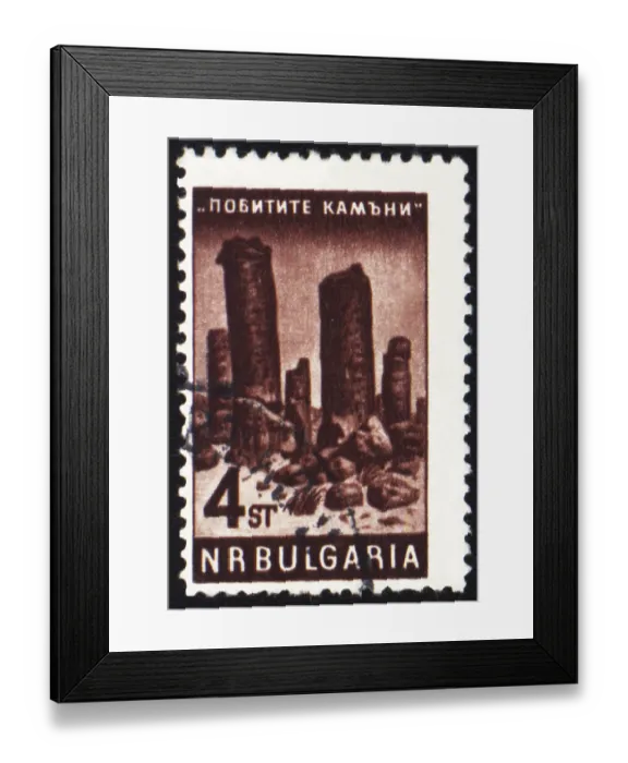 Framed Print : BULGARIA - CIRCA 1960s: stamp printed in Bulgaria