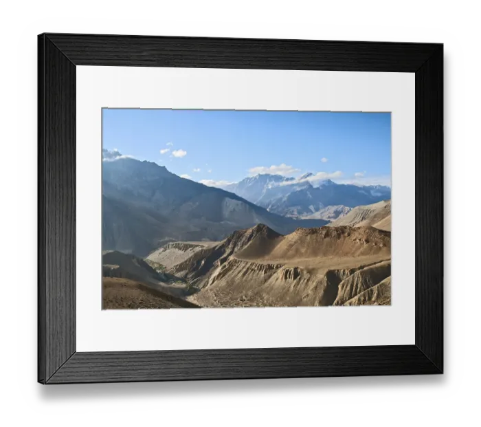 Framed Print : Beautiful landscape of Upper Mustang