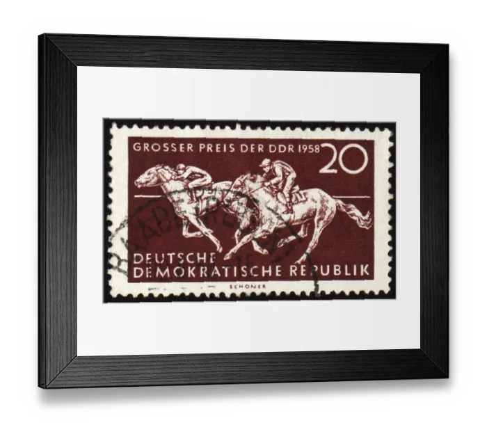 Framed Print : GDR - CIRCA 1958: stamp printed in GDR (East Germany) Framed Print : GDR - CIRCA 1958: stamp printed in GDR (East Germany)