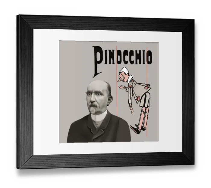 Framed Print : Carlo Lorenzini, 1826 - 1890 Framed Print : Carlo Lorenzini, 1826 - 1890