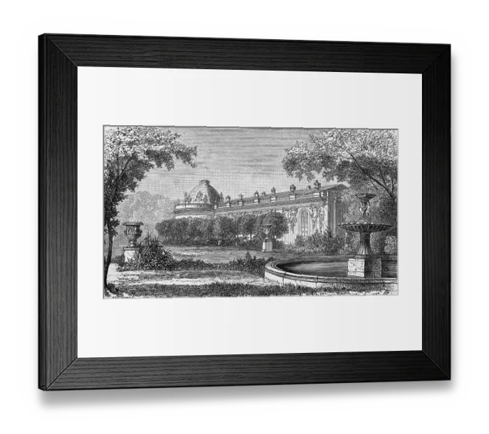Framed Print : Sanssouci Palace with Park, Summer Residence of the Kings of Prussia