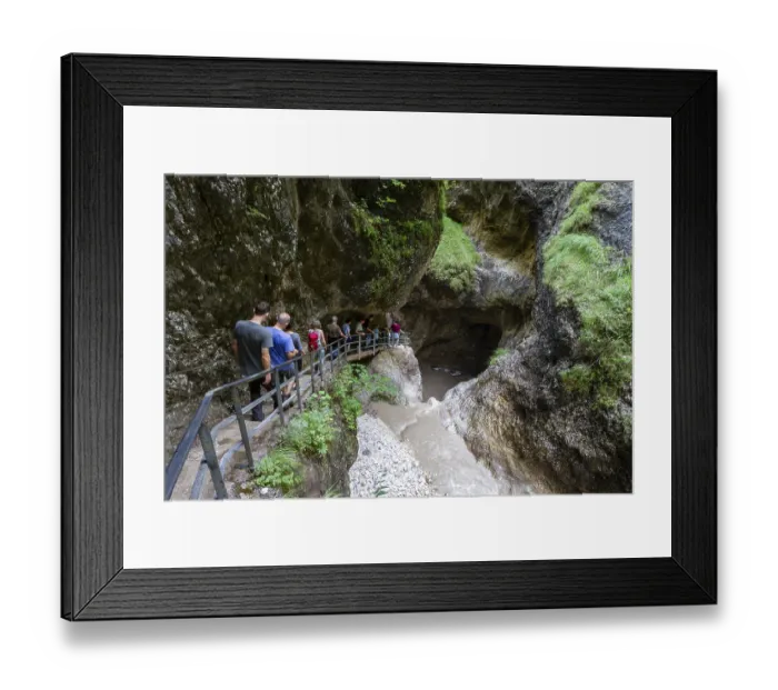 Framed Print : Almbachklamm, Berchtesgaden Biosphere Reserve