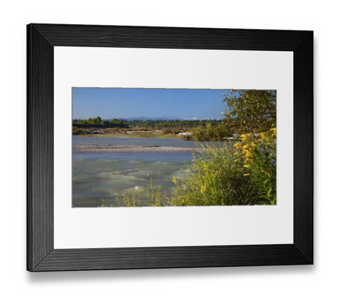 Framed Print : Morgenstimmung an der Isar, Pupplinger Au