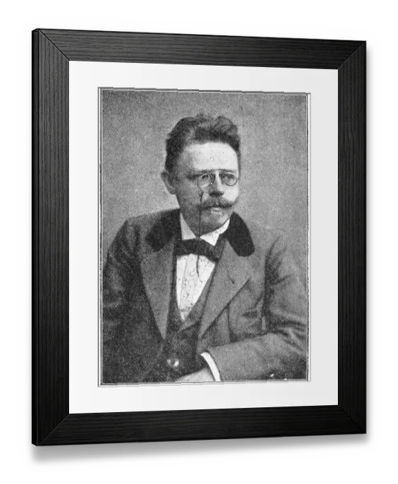 Framed Print : Portrait of Max Halbe - a German dramatist and main exponent of Naturalism Framed Print : Portrait of Max Halbe - a German dramatist and main exponent of Naturalism