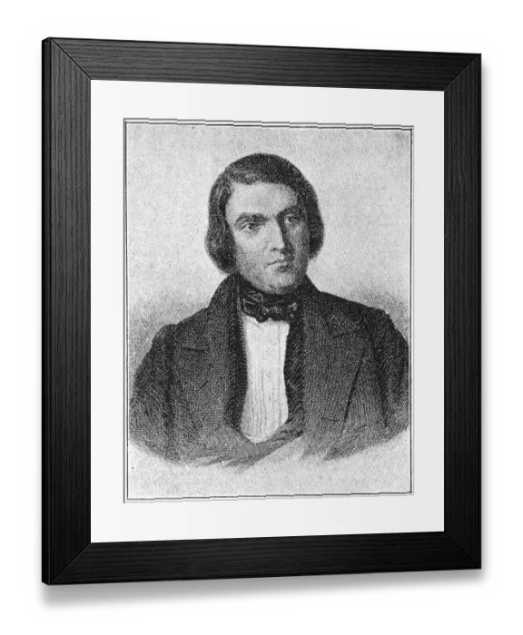 Framed Print : Portrait of Johann Ritter von Oppolzer - an Austrian physician