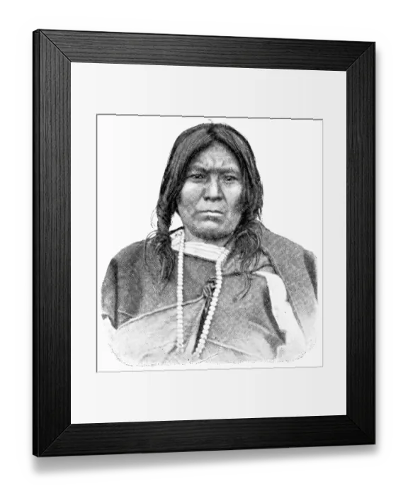 Framed Print : American peoples. Portrait of Hopi woman