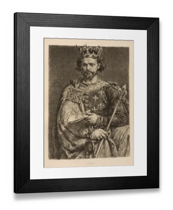 Framed Print : Louis the Great, Ludwik Wegierski Andegawenski
