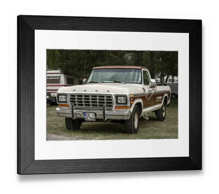 Framed Print : FINOWFURT, GERMANY - MAY 11, 2024: The full-size SUV Ford Bronco