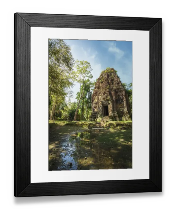 Framed Print : Ancient Khmer pre Angkor architecture Framed Print : Ancient Khmer pre Angkor architecture