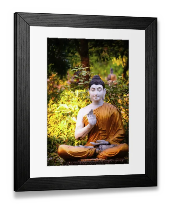 Framed Print : Amazing view of lot Buddhas statues in Loumani Buddha Garden Framed Print : Amazing view of lot Buddhas statues in Loumani Buddha Garden