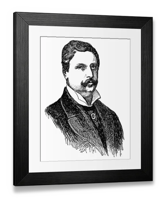 Framed Print : Portrait of Sir Henry Morton Stanley was a Welsh journalist Framed Print : Portrait of Sir Henry Morton Stanley was a Welsh journalist