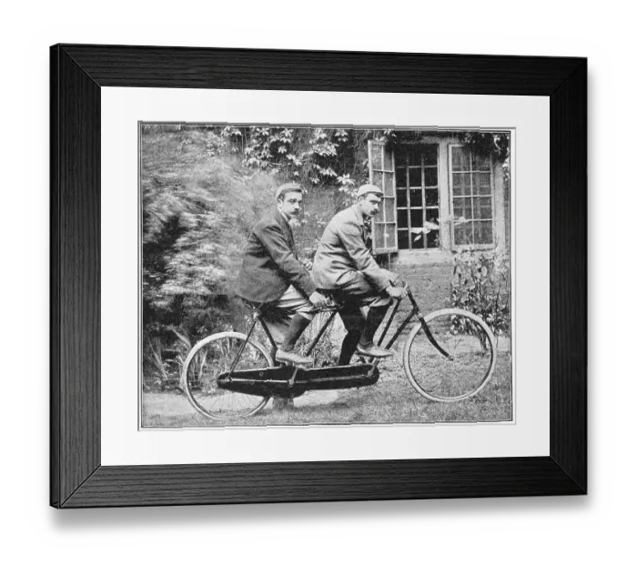 Framed Print : Outstanding English tandem couple