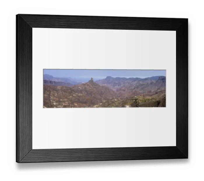 Framed Print : A typical mountain landscape in the central part of the island Framed Print : A typical mountain landscape in the central part of the island