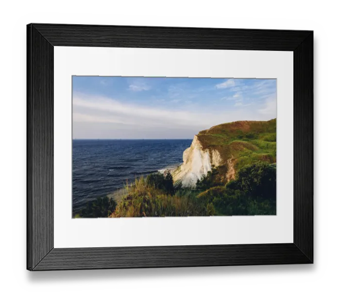 Framed Print : Landscape of a cliff next to the river Framed Print : Landscape of a cliff next to the river