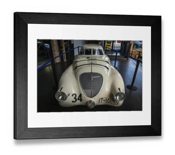 Framed Print : BERLIN - MAY 11, 2019: Race car Adler Trumpf Rennlimousine