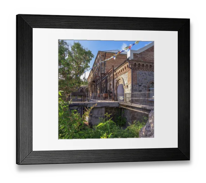 Framed Print : Old hydroelectric station on the Southern Bug River near the village of Migiya