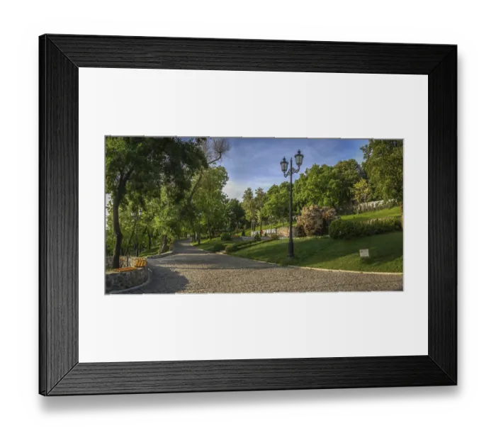 Framed Print : Panoramic view in the Istanbul park in Odessa