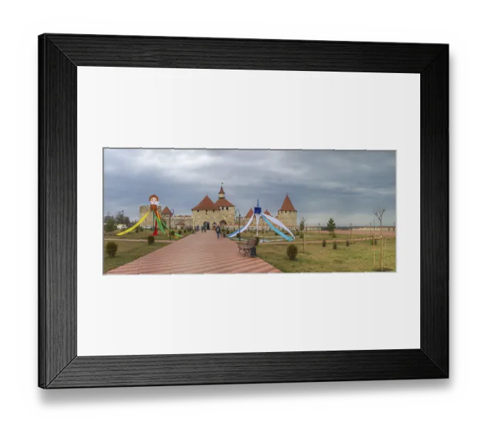 Framed Print : Old historic Fortress on the banks of the Dniester River