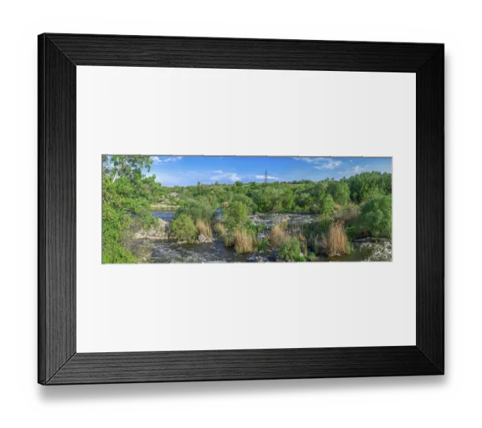 Framed Print : Southern Bug river in Mygiya village