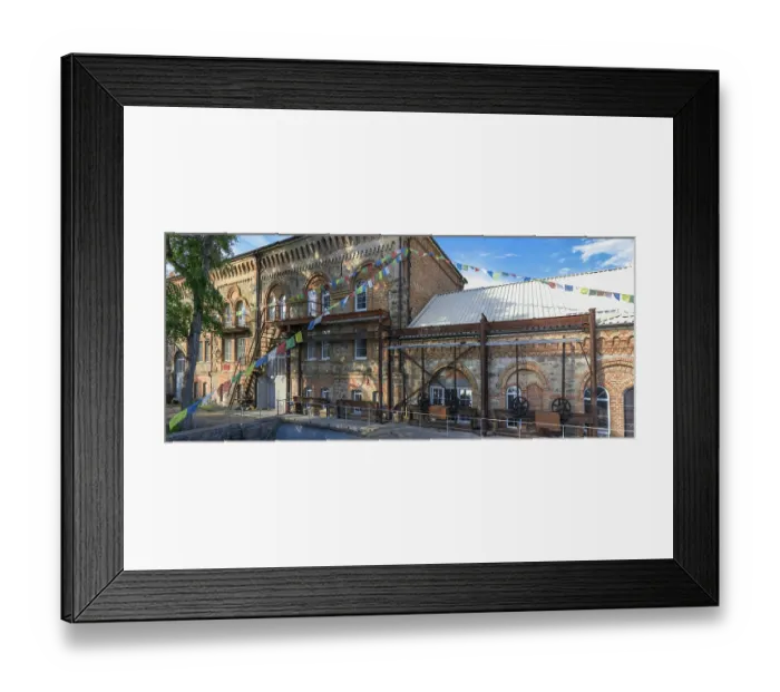 Framed Print : Old hydroelectric station on the Southern Bug River near the village of Migiya