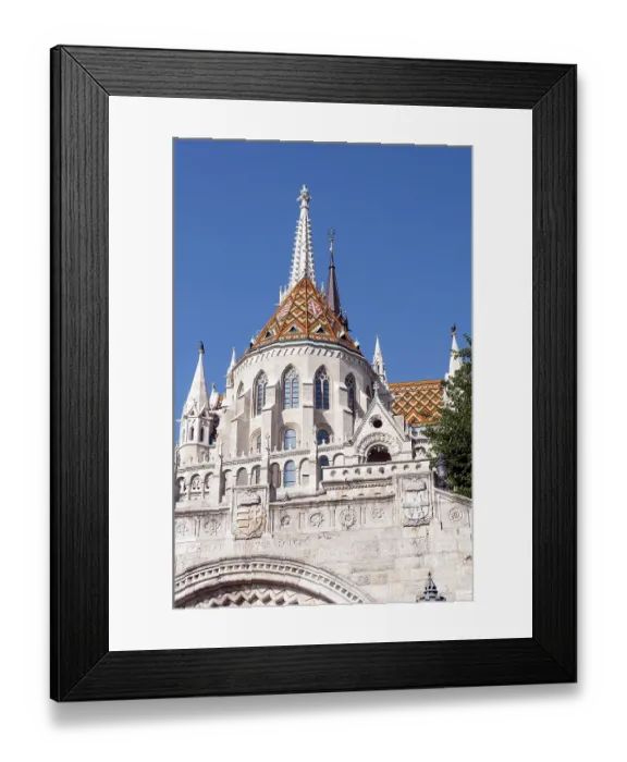 Framed Print : View of the Fisherman's Bastion in Budapest View of the Fisherman's Bastion in Budapest