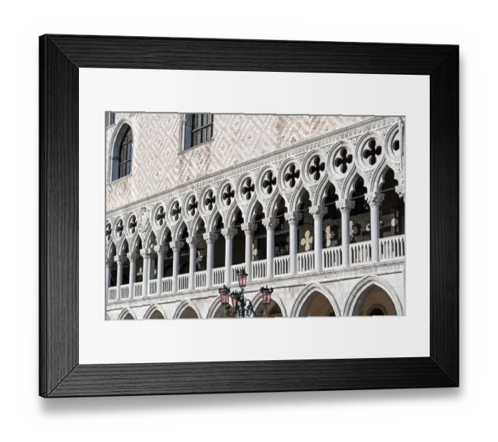 Framed Print : Detail of Venetian architecture