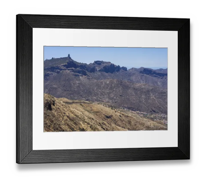 Framed Print : Typical mountain landscape in the central part of the island