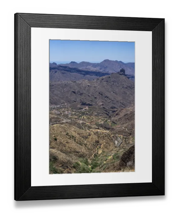 Framed Print : Typical mountain landscape in the central part of the island Framed Print : Typical mountain landscape in the central part of the island