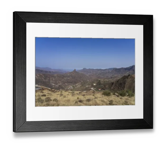 Framed Print : A typical mountain landscape in the central part of the island Framed Print : A typical mountain landscape in the central part of the island