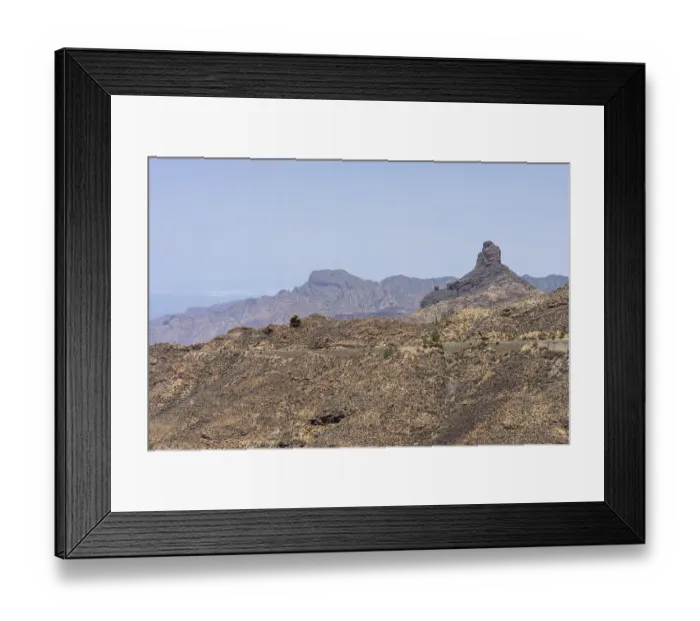 Framed Print : A typical mountain landscape in the central part of the island Framed Print : A typical mountain landscape in the central part of the island