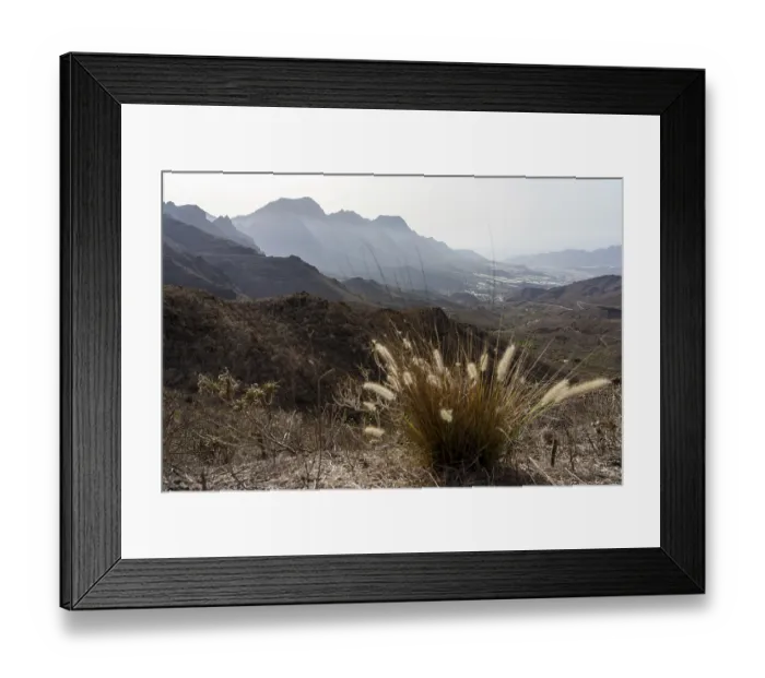 Framed Print : Typical mountain landscape of the central part of Gran Canaria Framed Print : Typical mountain landscape of the central part of Gran Canaria