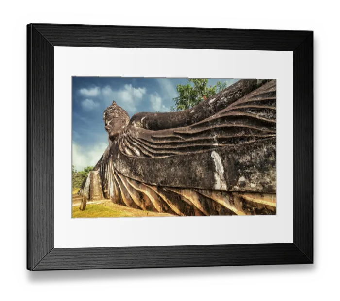 Framed Print : Amazing view of mythology and religious statues at Wat Xieng Khuan Buddha park