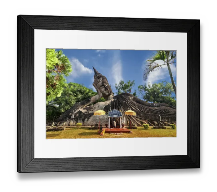 Framed Print : Amazing view of mythology and religious statues at Wat Xieng Khuan Buddha park Framed Print : Amazing view of mythology and religious statues at Wat Xieng Khuan Buddha park