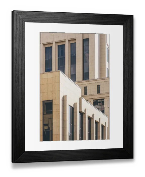 Framed Print : Old fashioned architecture details of building Framed Print : Old fashioned architecture details of building