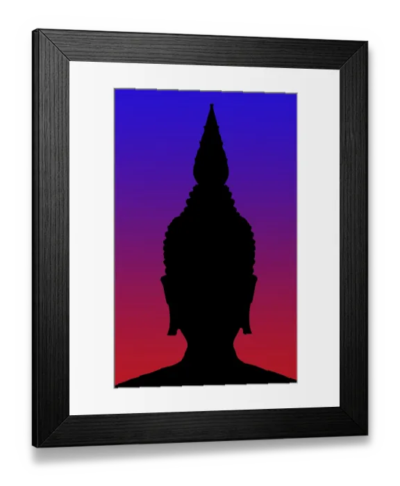 Framed Print : The head silhouette with historical helmet