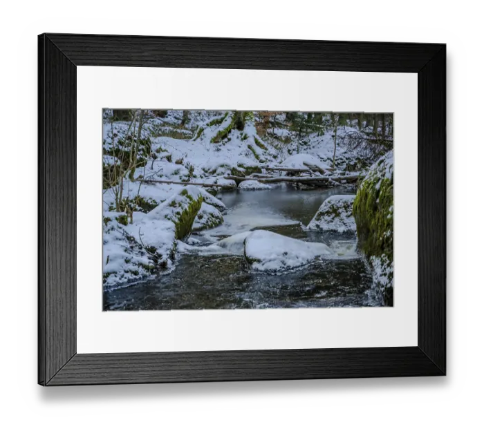 Framed Print : The stream flows calmly through the forest Framed Print : The stream flows calmly through the forest