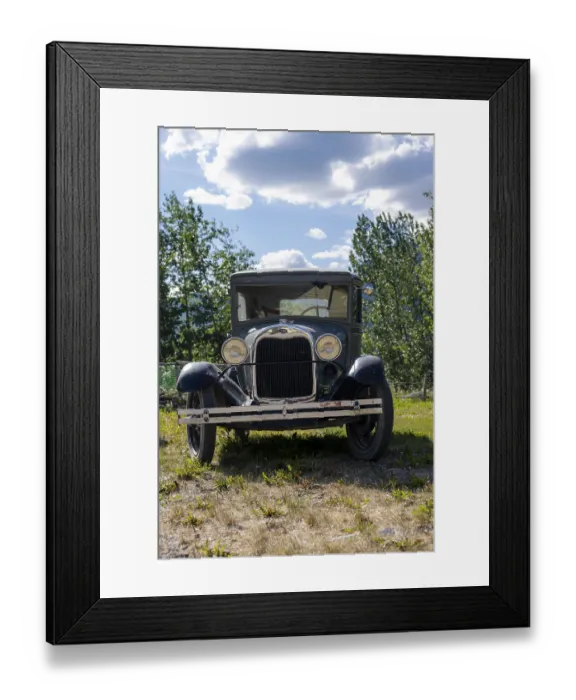 Framed Print : Vintage car, McCarthy, Wrangell St