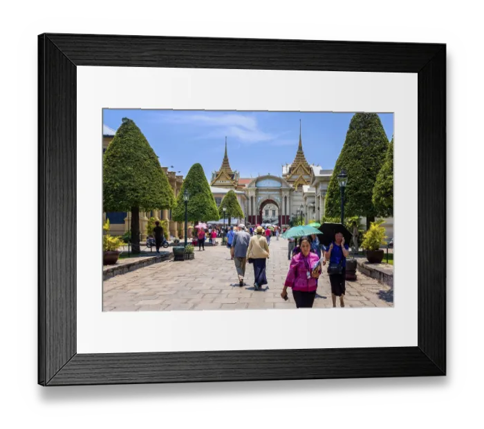 Framed Print : Bangkok, Thailand, March 2013 The Grand Palace entrance