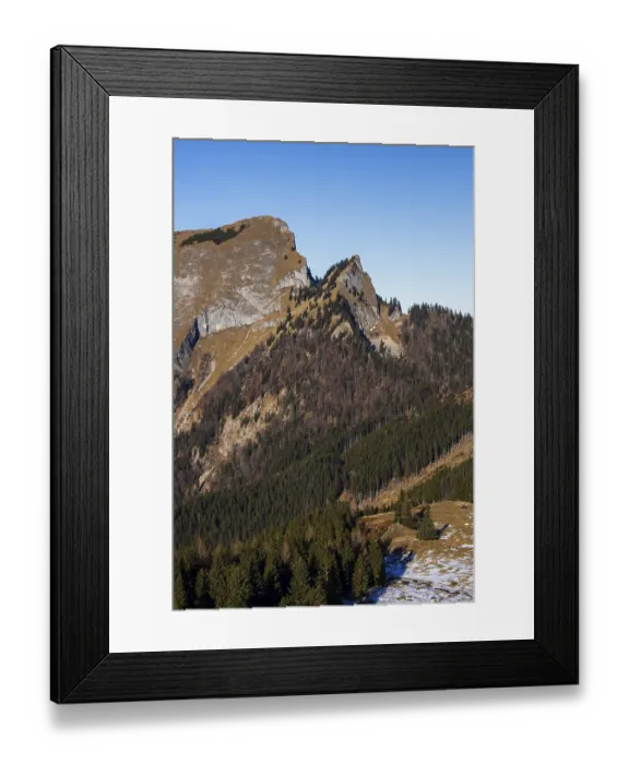 Framed Print : Sankt Wolfgang, Vormaueralm with Schafberg